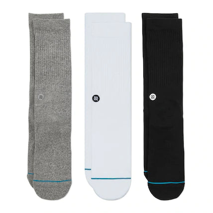 3 Pack Icon Multi Stance Socks