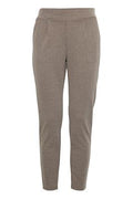 Ichi Kate Pique Trousers Taupe