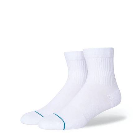 Stance White Quarter Icon 3-Pack Socks