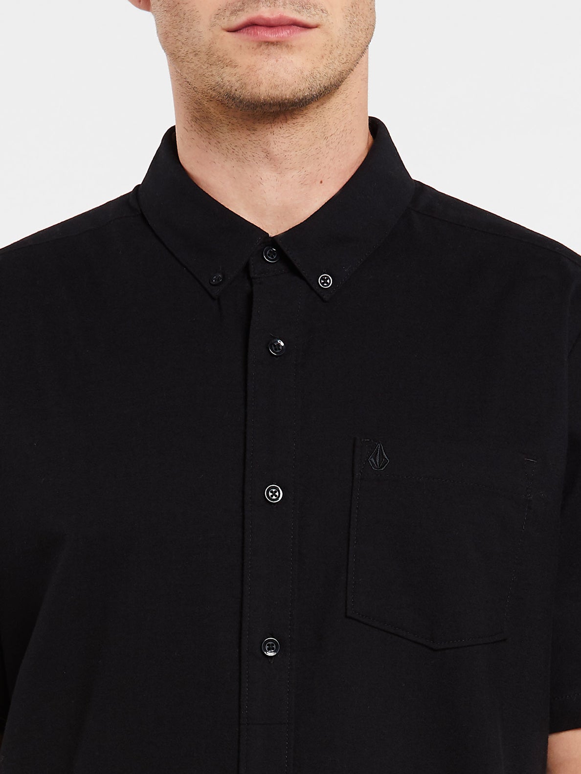 Chemise Everett Oxford SS Noir Volcom