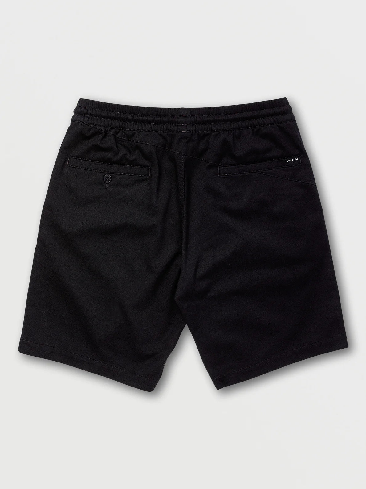 Volcom Women's Black Short Frickin Elastic Waist Shorts