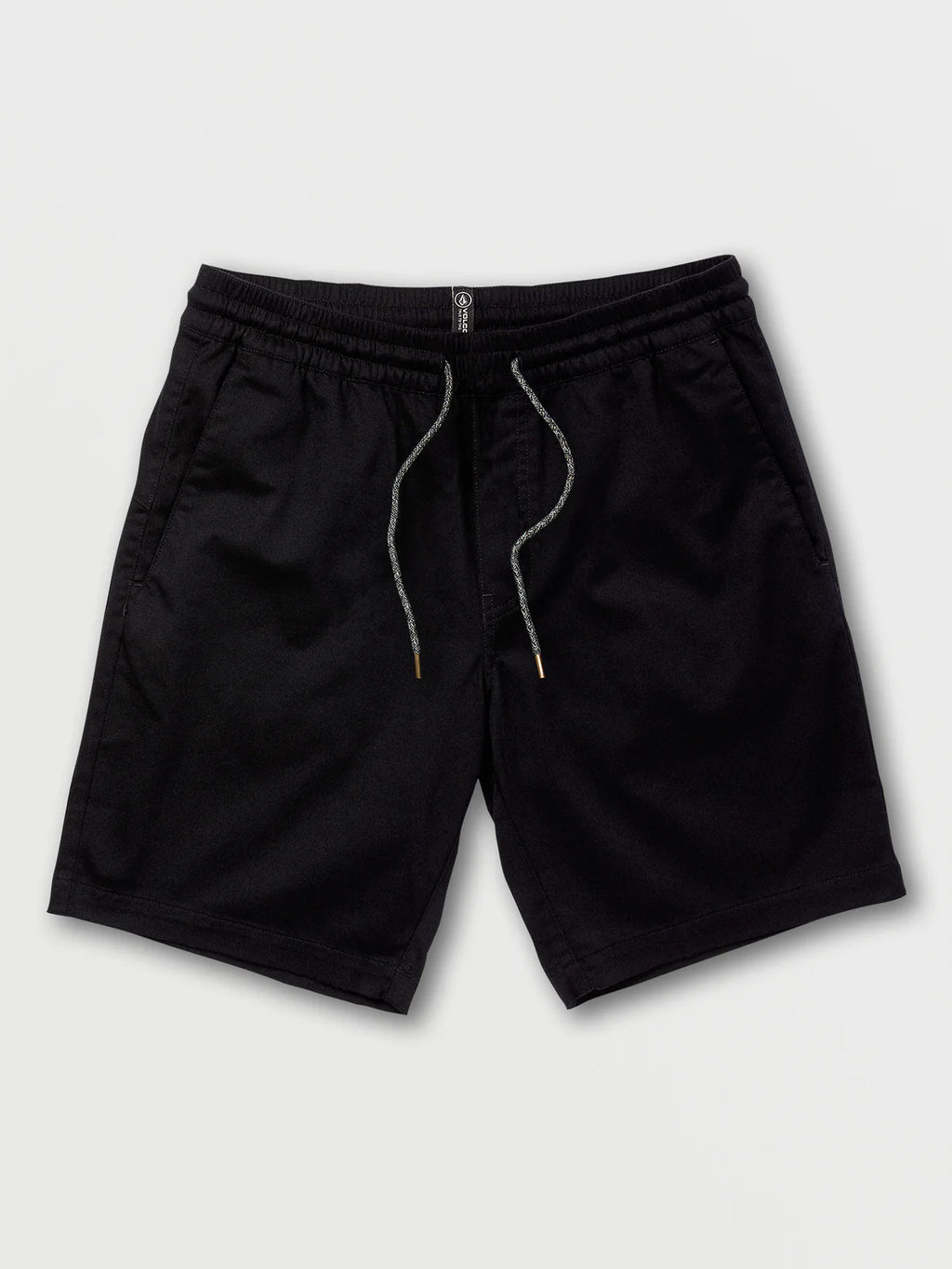 Volcom Women's Black Short Frickin Elastic Waist Shorts
