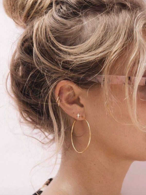 Romy Gold Midi34 Earrings