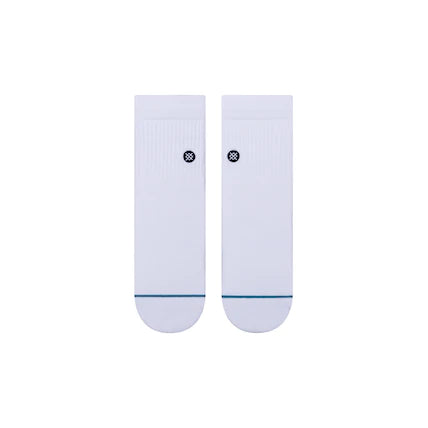 Stance Icon Quarter White Basic