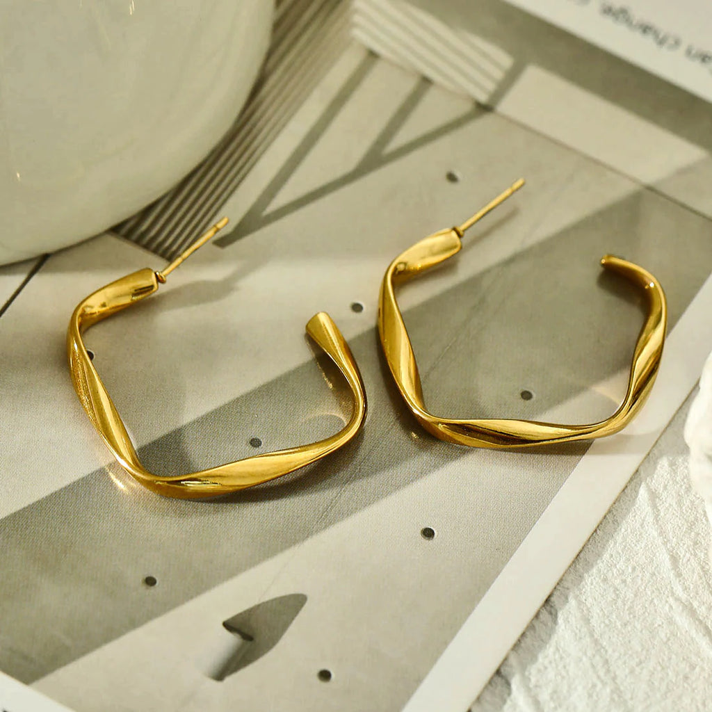 Adamma Gold Hackney Nine Earrings