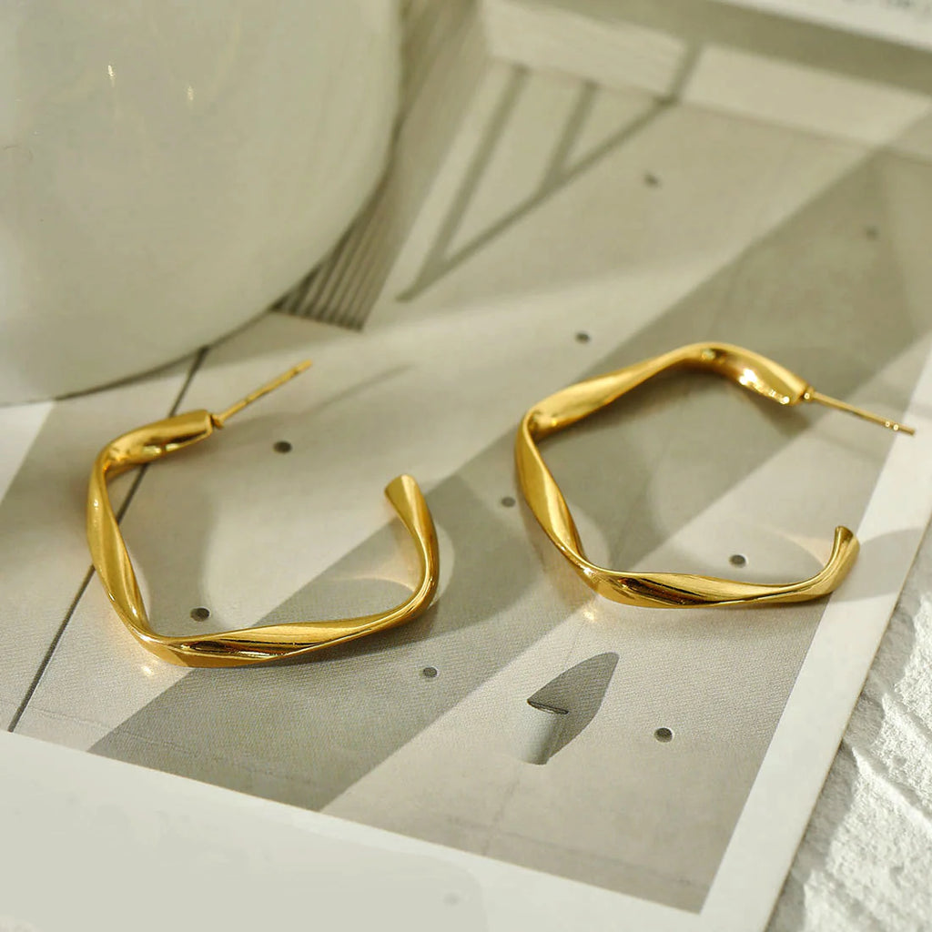 Adamma Gold Hackney Nine Earrings