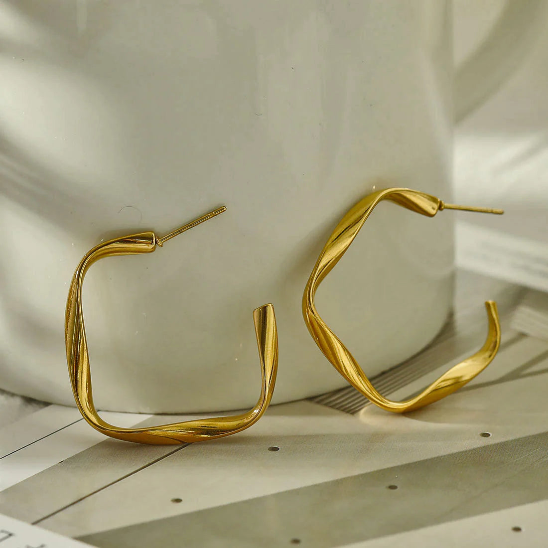 Adamma Gold Hackney Nine Earrings