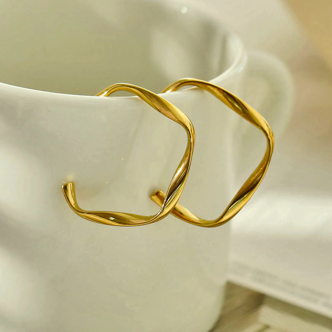 Adamma Gold Hackney Nine Earrings