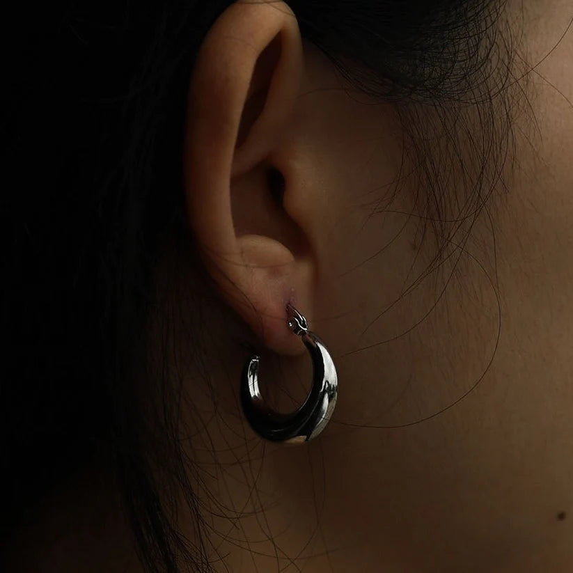 Hackney Nine Silver Amber-Messina Earrings