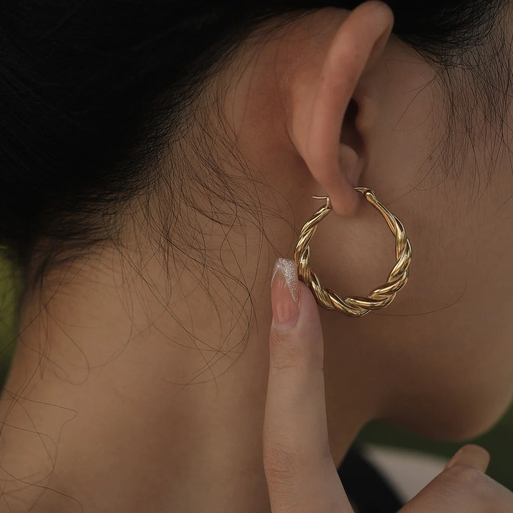 Carwyn Gold Hackney Nine Earrings