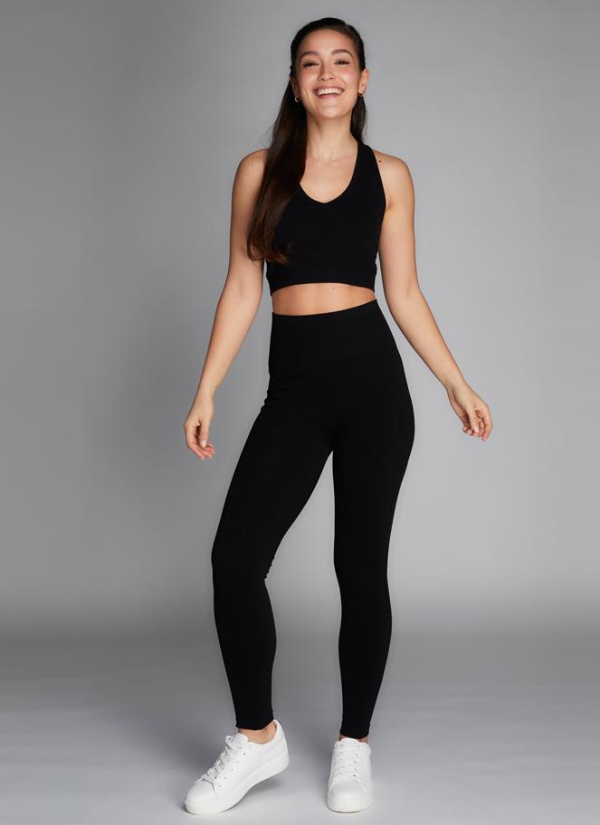 Bamboo Rib High-Waisted Legging C'est Moi