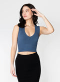 Bamboo Deep V Rib Denim It's Me