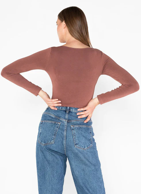 Bamboo L/S Crop Scoop C'est Moi