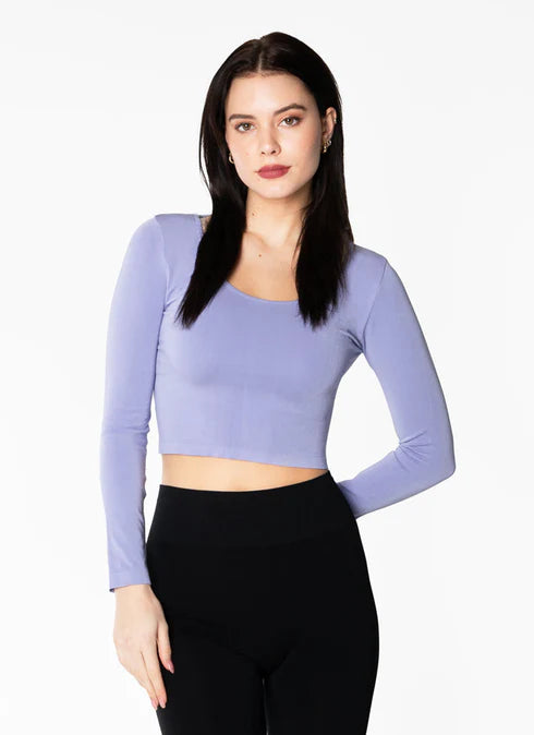 Bamboo L/S Crop Scoop C'est Moi