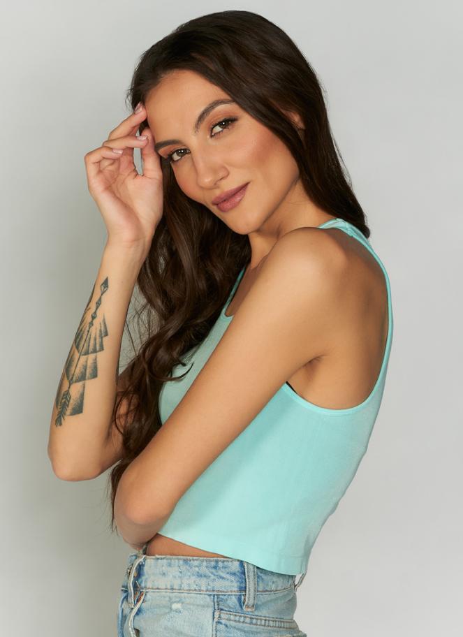 Bamboo Crop Tank Top That's Me