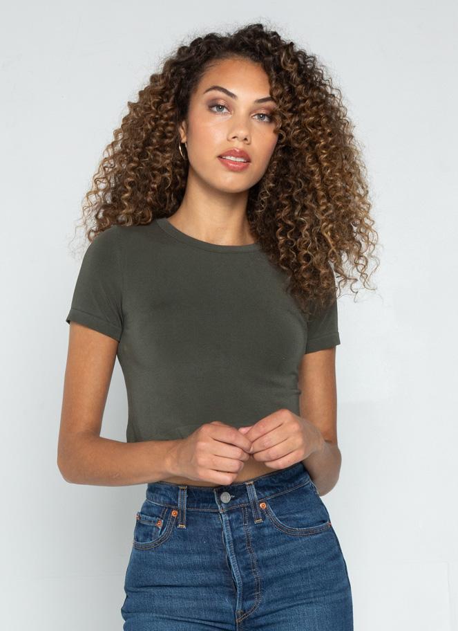 Bamboo S/S Crop Top C'est Moi