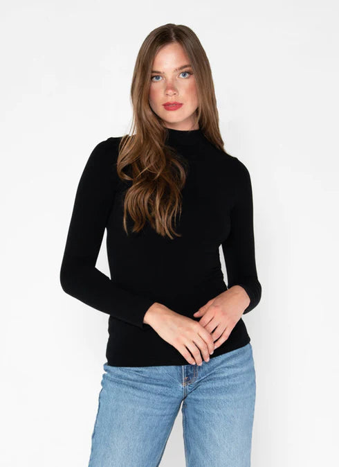 Bamboo Mock Neck Top C'est Moi