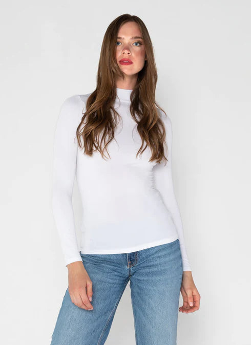 Bamboo Mock Neck Top C'est Moi