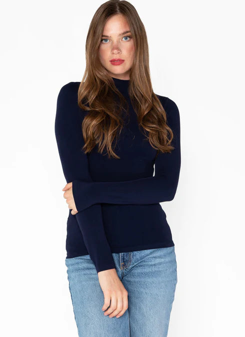 Bamboo Mock Neck Top C'est Moi
