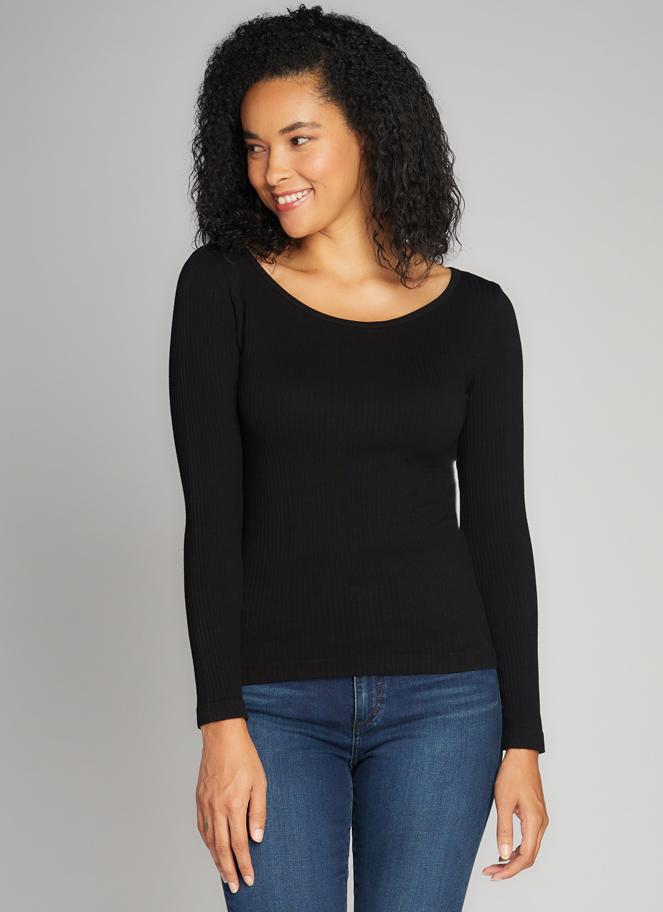 Seamless Rib Crew Neck C'est Moi
