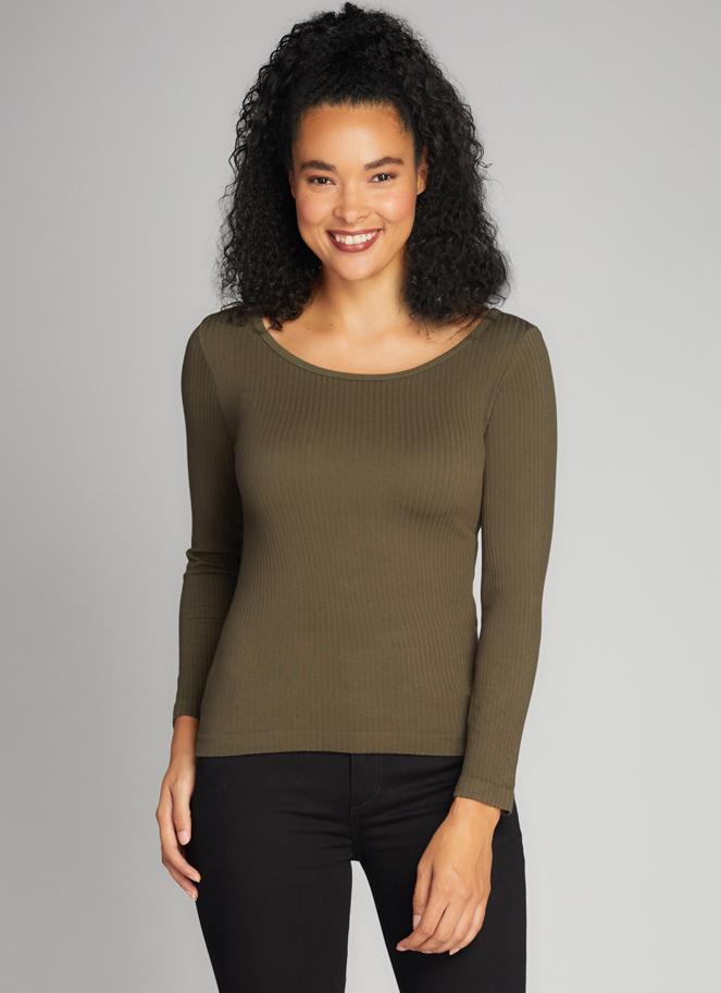 Seamless Rib Crew Neck C'est Moi