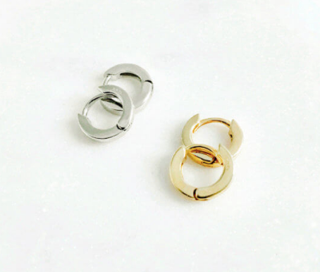 Boucles d'Oreilles Jessica Argent Midi34