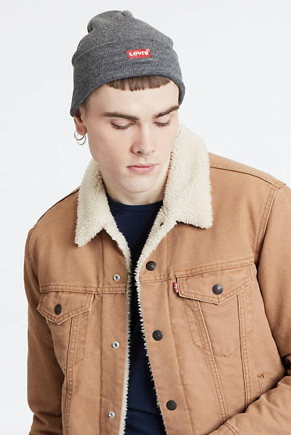 Red Batwing Levi's Beanie