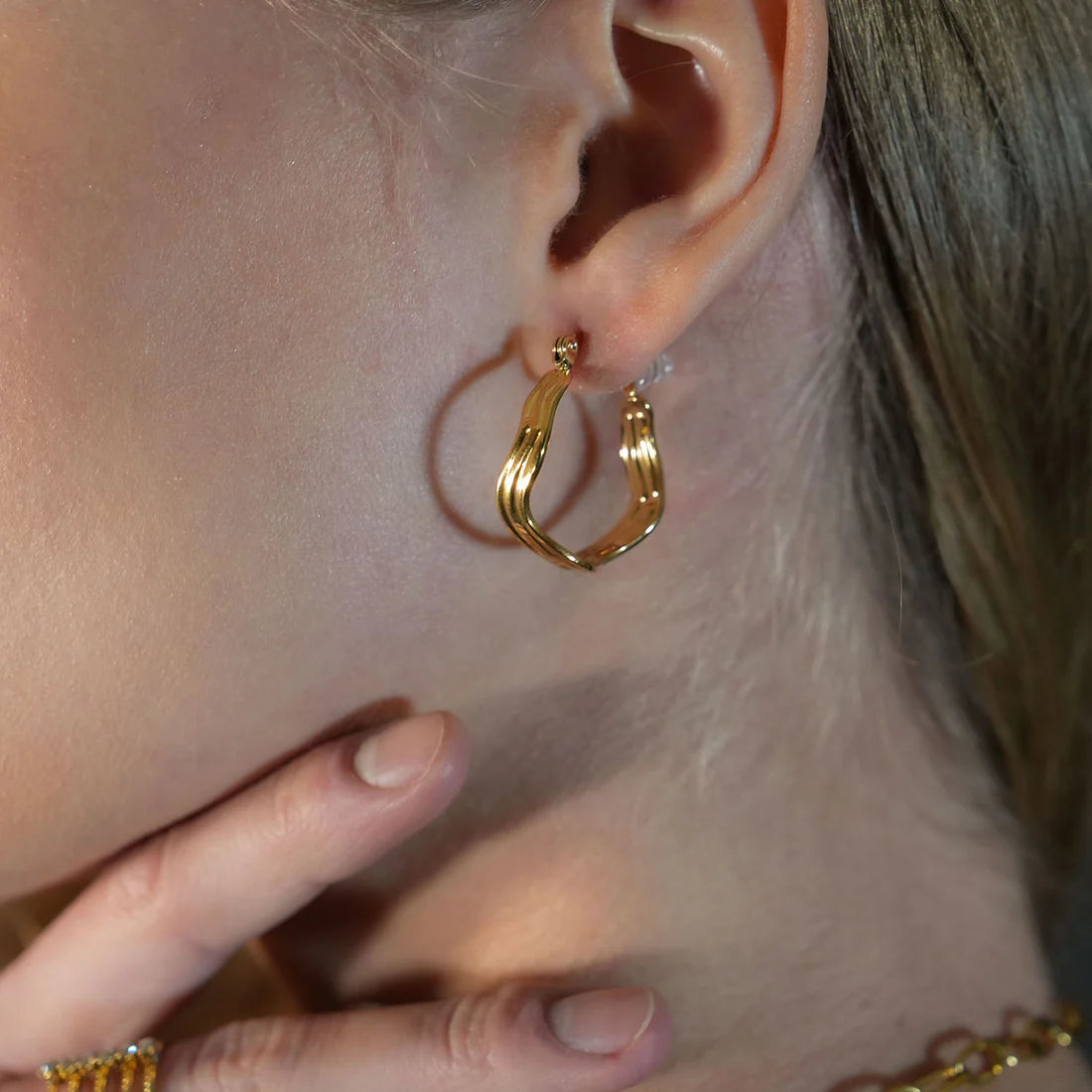 Giza Gold Hackney Nine Earrings