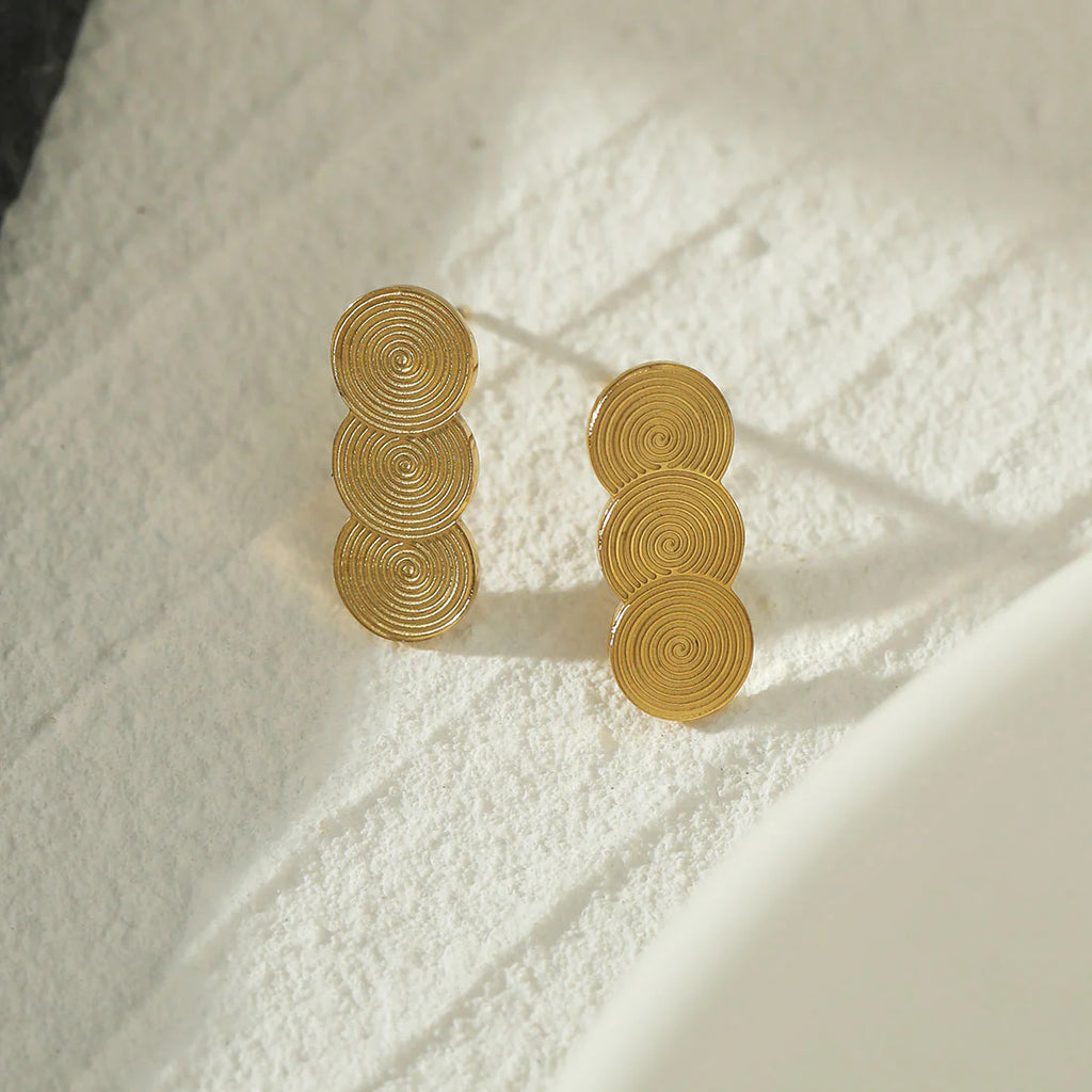 Hazel Gold Hackney Nine Earrings