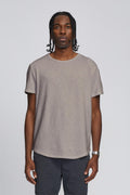 Kuwalla Taupe Hi-Lo Slub T-Shirt