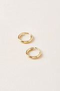 Maxim 10mm Gold Hoop Earrings Midi34