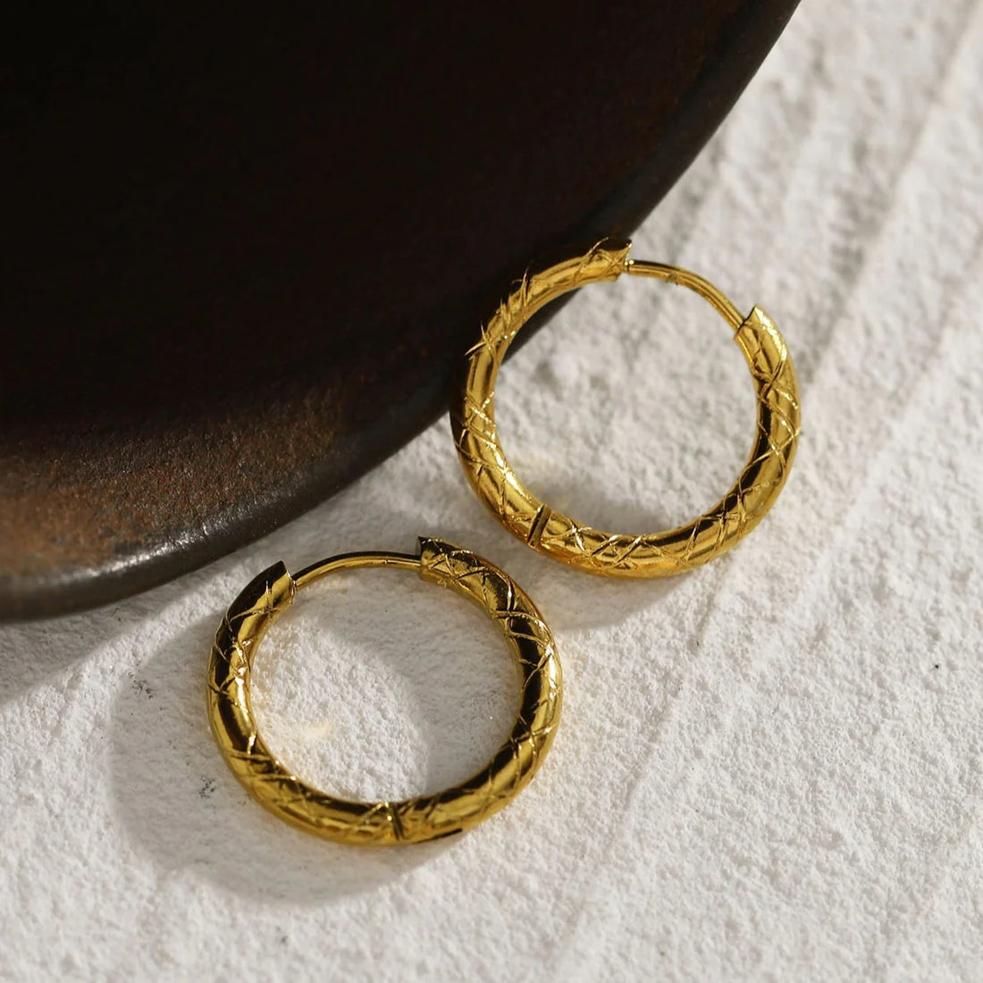 Malena Gold Earrings Hackney Nine