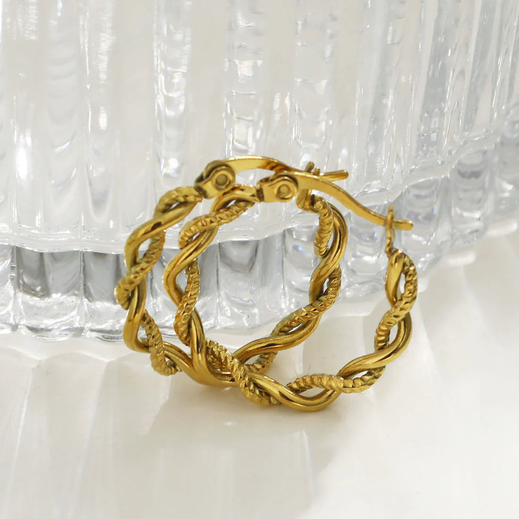 Hackney Nine Gold Barbabra Earrings