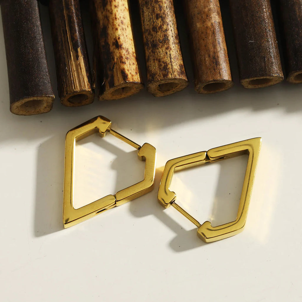 Cagliari Gold Hackney Nine Earrings