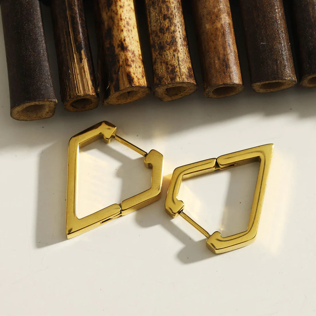 Cagliari Gold Hackney Nine Earrings