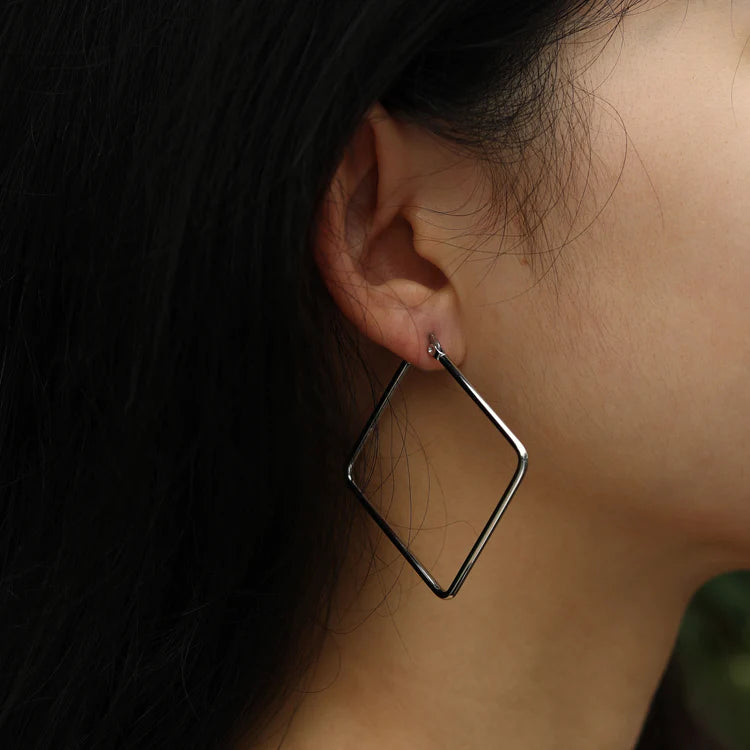 Reilynn Silver Hackney Nine Earrings