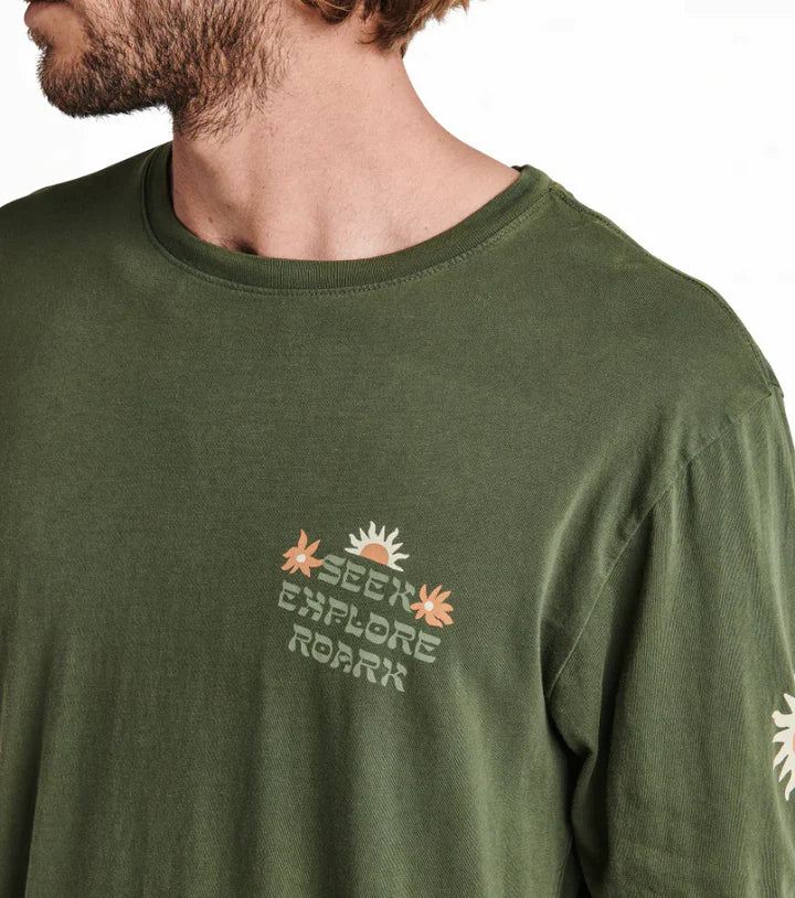 T-Shirt Atoll LS Vert Militaire Roark