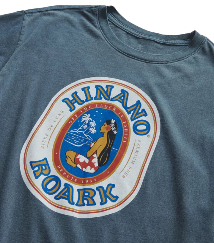 T-Shirt Hinano Label Bleu Marine Roark