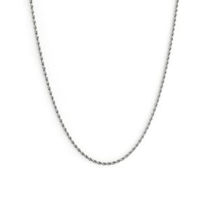 Romance Thin Silver Twenty Compass Necklace