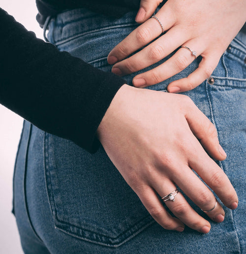 Penelope Silver Ring Midi34