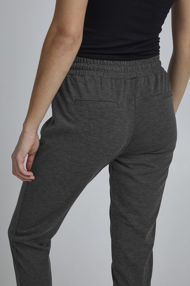 Pants Kate Dark Grey Melange Ichi