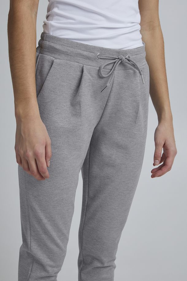 Trousers Kate Grey Melange Ichi