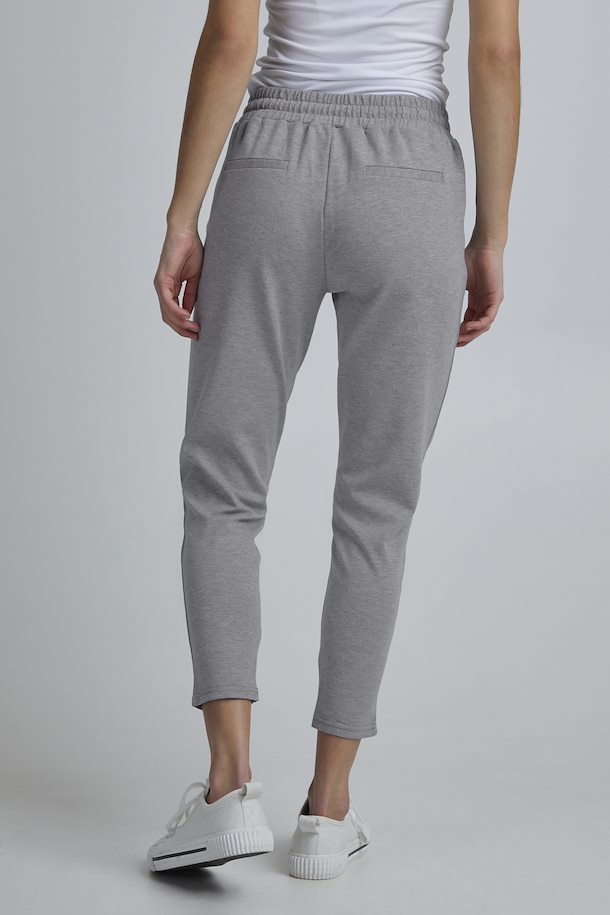 Trousers Kate Grey Melange Ichi