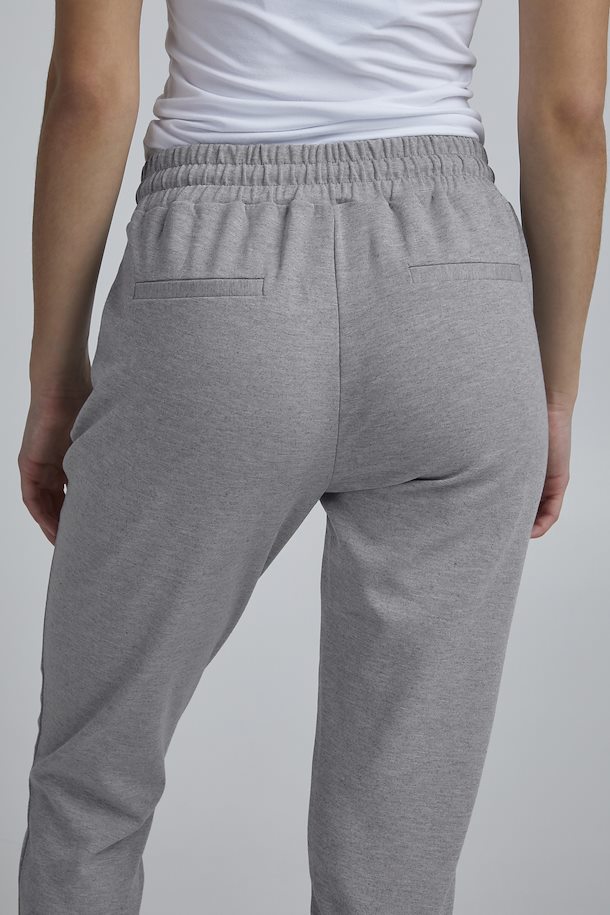 Trousers Kate Grey Melange Ichi