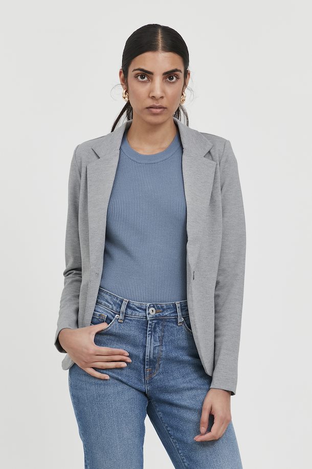 Jacket Kate Grey Melange ICHI