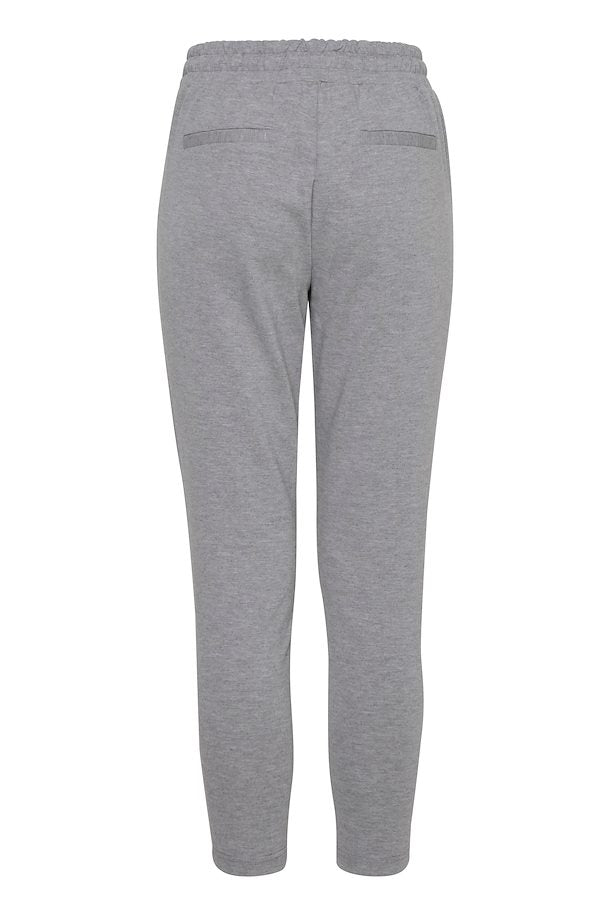 Trousers Kate Grey Melange Ichi