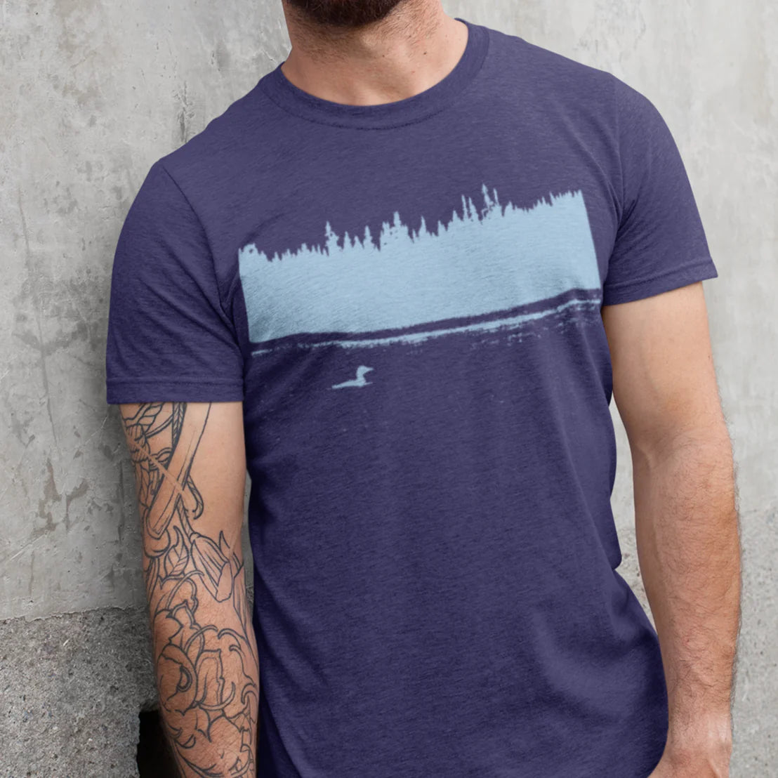 Baltrakon Heather Navy Blue Loon T-Shirt