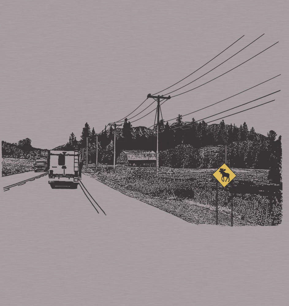 Heather Grey Road Trip T-Shirt Tresnormale