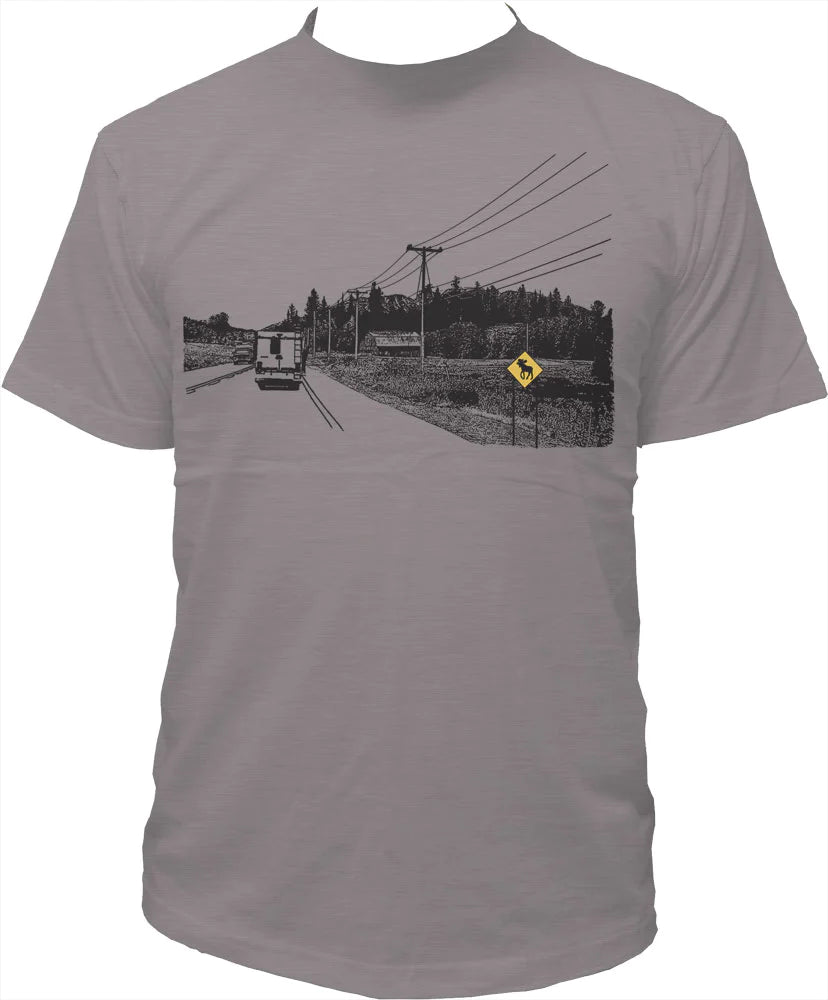 Heather Grey Road Trip T-Shirt Tresnormale