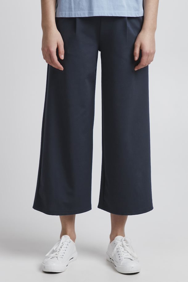 Kate Wide Trousers Total Eclipse Ichi